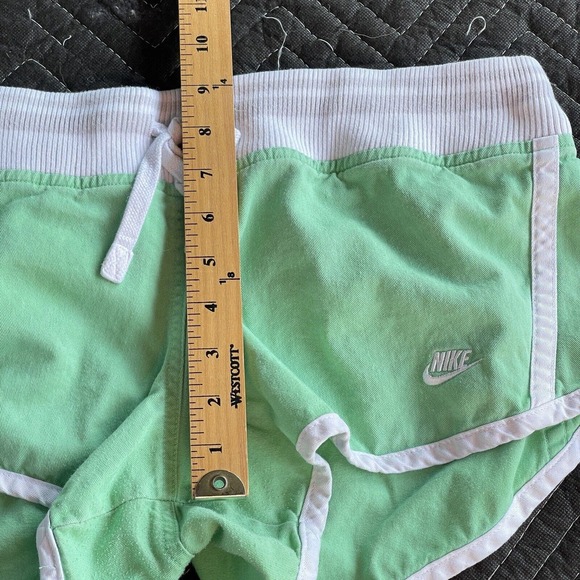 Vintage Nike Shorts Womens Large Gray Tag Drawstring Shorty Shorts Cotton Summer - Picture 10 of 11